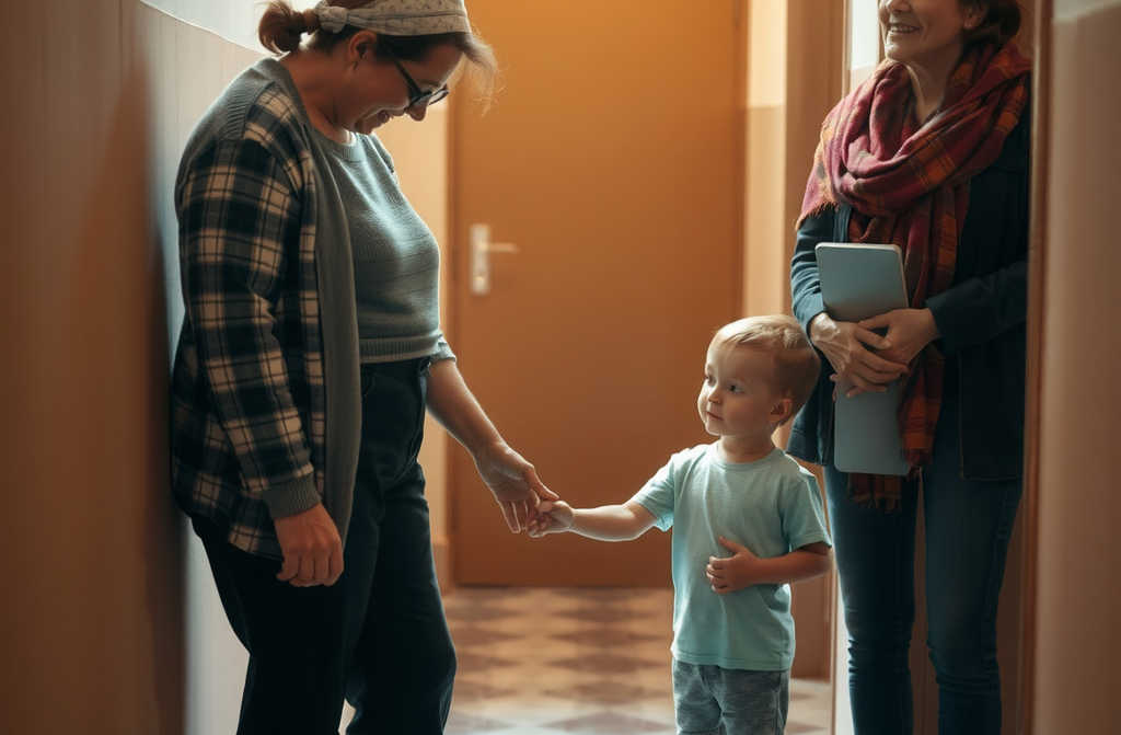 Pani, znowu przyszła Pani z synem do pracy? Czy nie jest Pani choć trochę wstyd? Przeszkadza nam. Jest bardzo głośny. Ostrzegaliśmy już, iż jeżeli jeszcze raz go Pani przyprowadzi, zrezygnujemy z Pani usług!