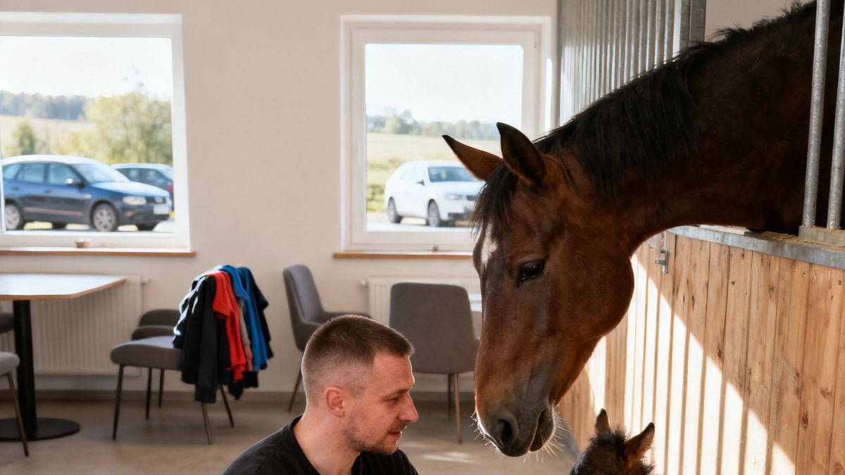 Koń, który nie chciał wpuścić Tomasza do stajni
